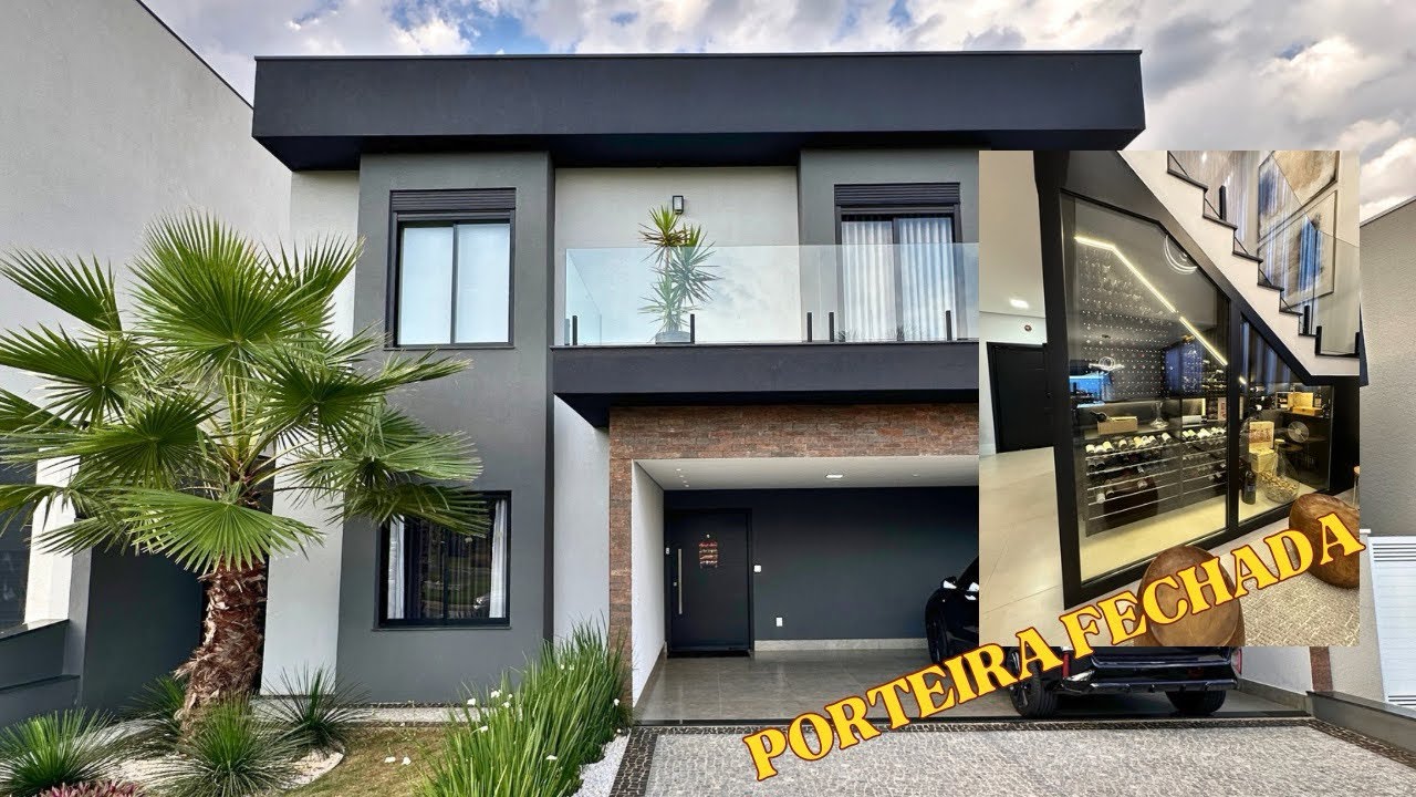 SOBRADO COM 5 SUITES MUITO REQUINTE À VENDA DE PORTEIRA FECHADA NO VILA BELA SIENA EM PAULINIA