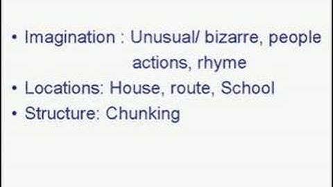 Improve your memory, Part 1: The basics