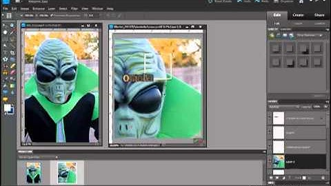 How to Find the Transform Handles in Photoshop or PSE