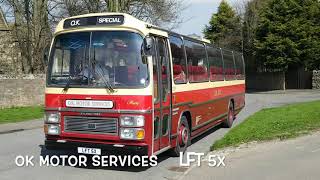 OK MOTOR SERVICES  LFT 5X  Leyland Tiger / Plaxton Supreme V  returned back home in Bishop Auckland