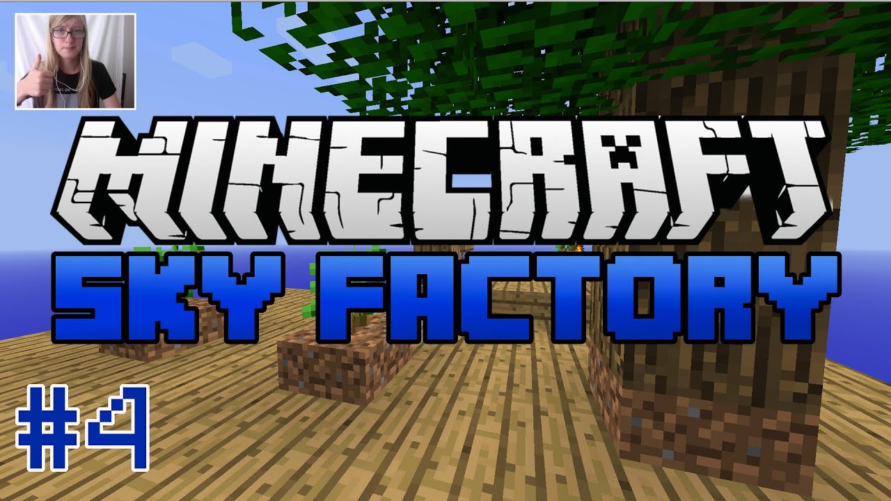 Minecraft Modded Map: Sky Factory #4 - Cobblestone generator!!! - YouTube