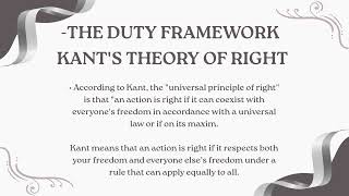 Module 4_Lesson 4: Frameworks and Principles Behind Moral Frameworks | Kant’s Deontological Ethics
