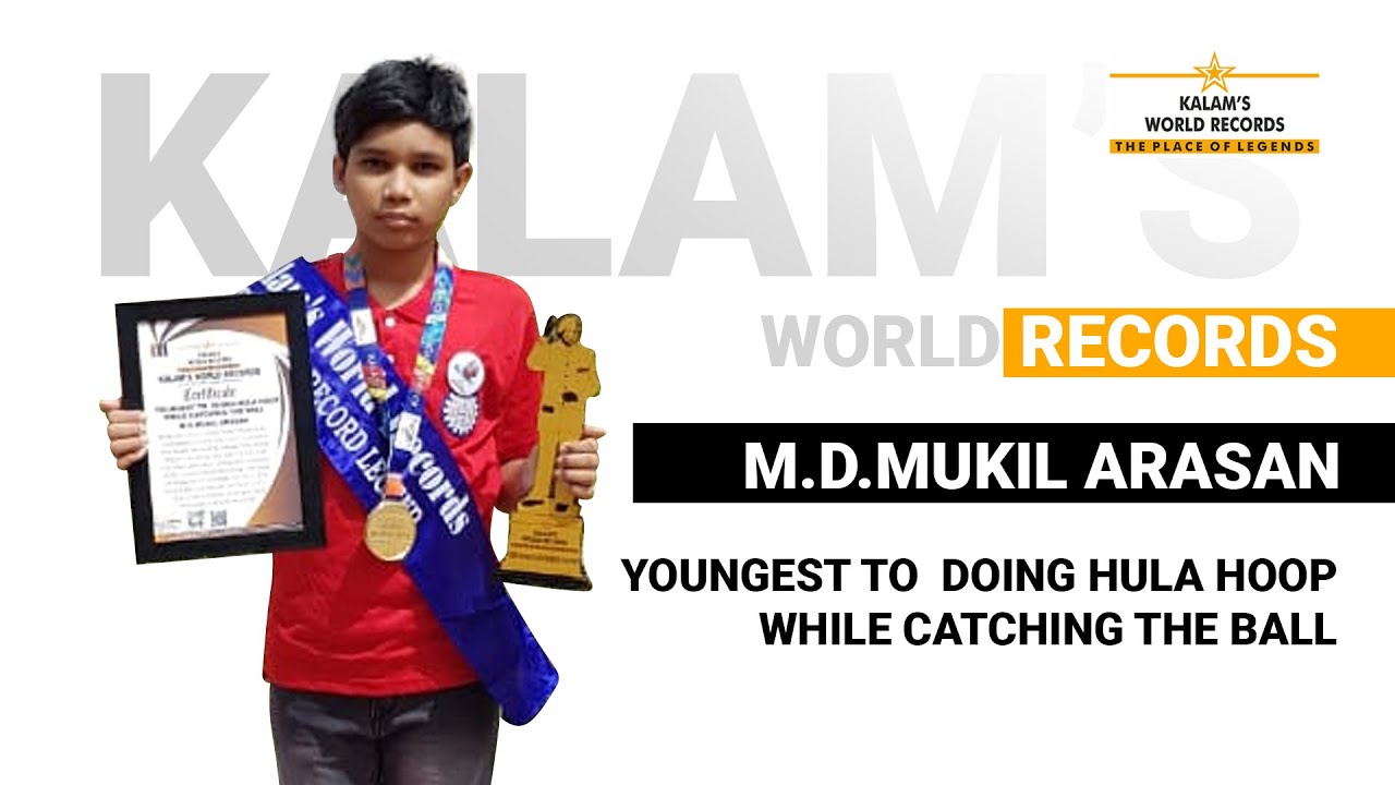 Youngest to  Doing Hula Hoop While Catching the Ball | Kalams's World Records