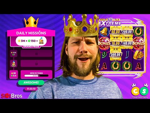 🔴 GIVEAWAY | Can We Beat ALL the Daily Missions at Crown Coins Casino? #liveslots #slots #jackpot
