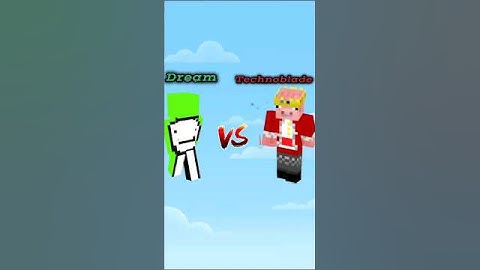 Dream Vs Technoblade #minecraft #shorts #comparison