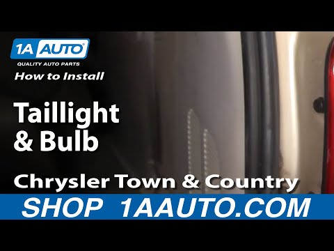 How to Replace Tail Lights & Bulbs 04-07 Chrysler Town & Country