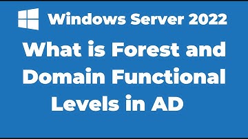 77. What is Forest and Domain Functional Levels in Active Directory