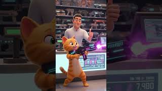 A Cat And A Robocop Team Up To Patrol The City