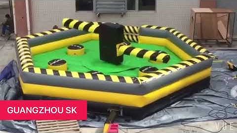 Inflatable meltdown game
