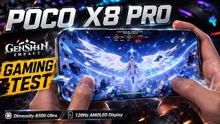 POCO X8 PRO GENSHIN Impact Gaming Test | Dimensity 8500-Ultra, 120Hz AMOLED Display