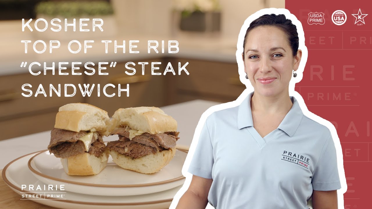 Kosher Top of the Rib "Cheese" Steak Sandwich YouTube