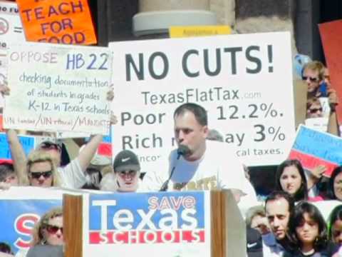 John Kuhn at the Save Texas Schools Rally