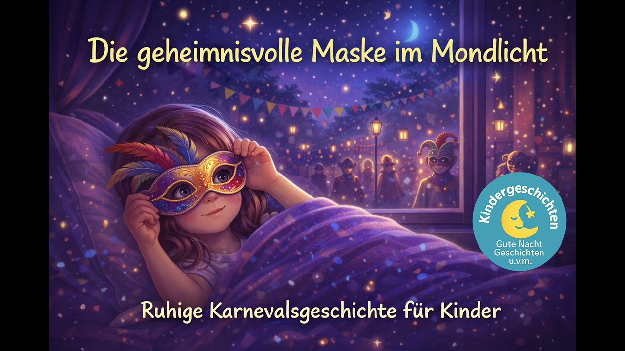 Die geheimnisvolle Maske im Mondlicht 🌙 | Ruhige Karnevalsgeschichte für Kinder