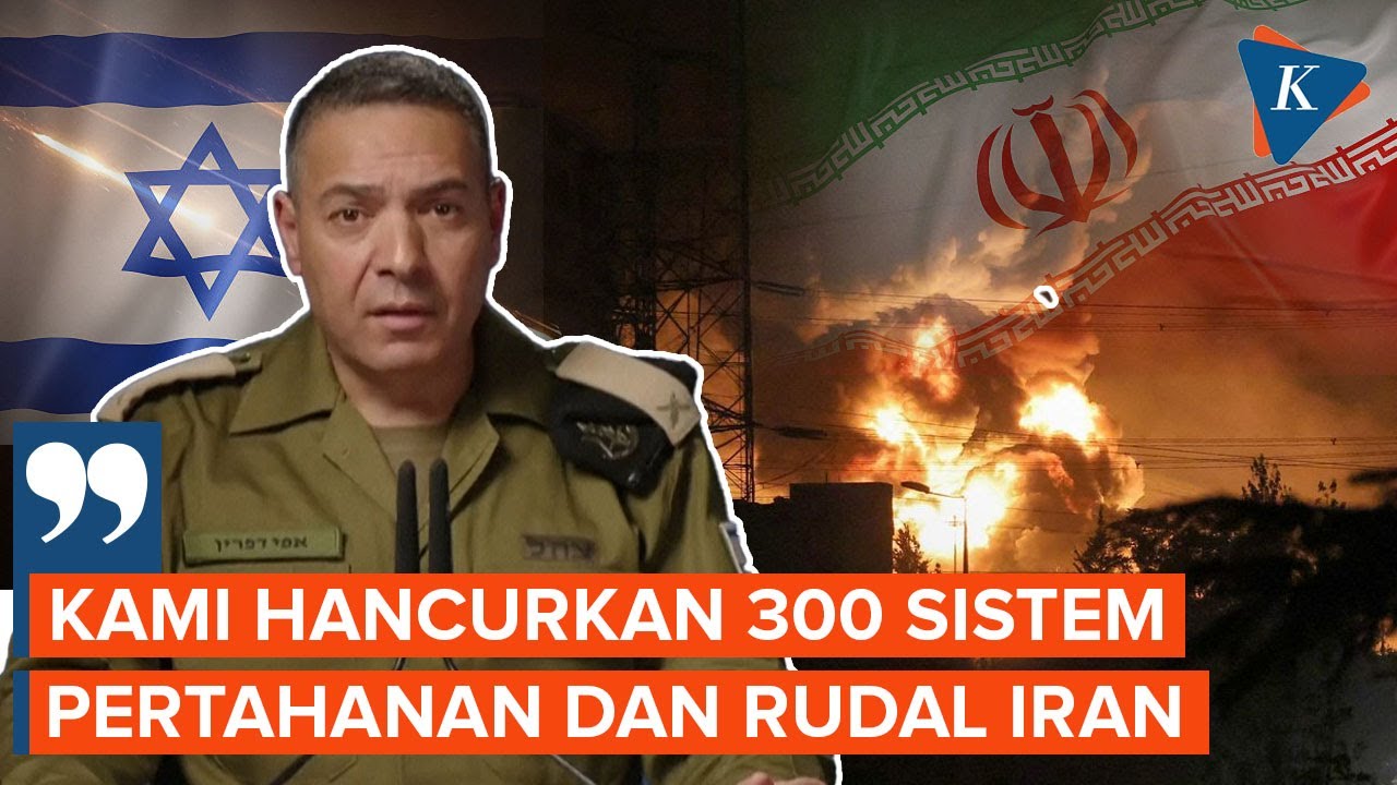 Israel Klaim Hancurkan 300 Sistem Pertahanan dan Rudal Balistik Iran