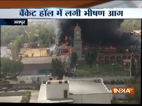 jaipur:-major-fire-breaks-out-at-mysore-mahal-marriage-hall