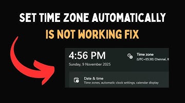 Set time zone automatically is not working FIX