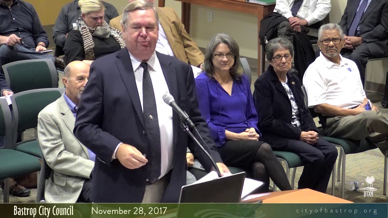 Bastrop City Council November 28, 2017 YouTube