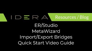 Erstudio Metawizard Import Export Bridges - Quick Start Video Guide