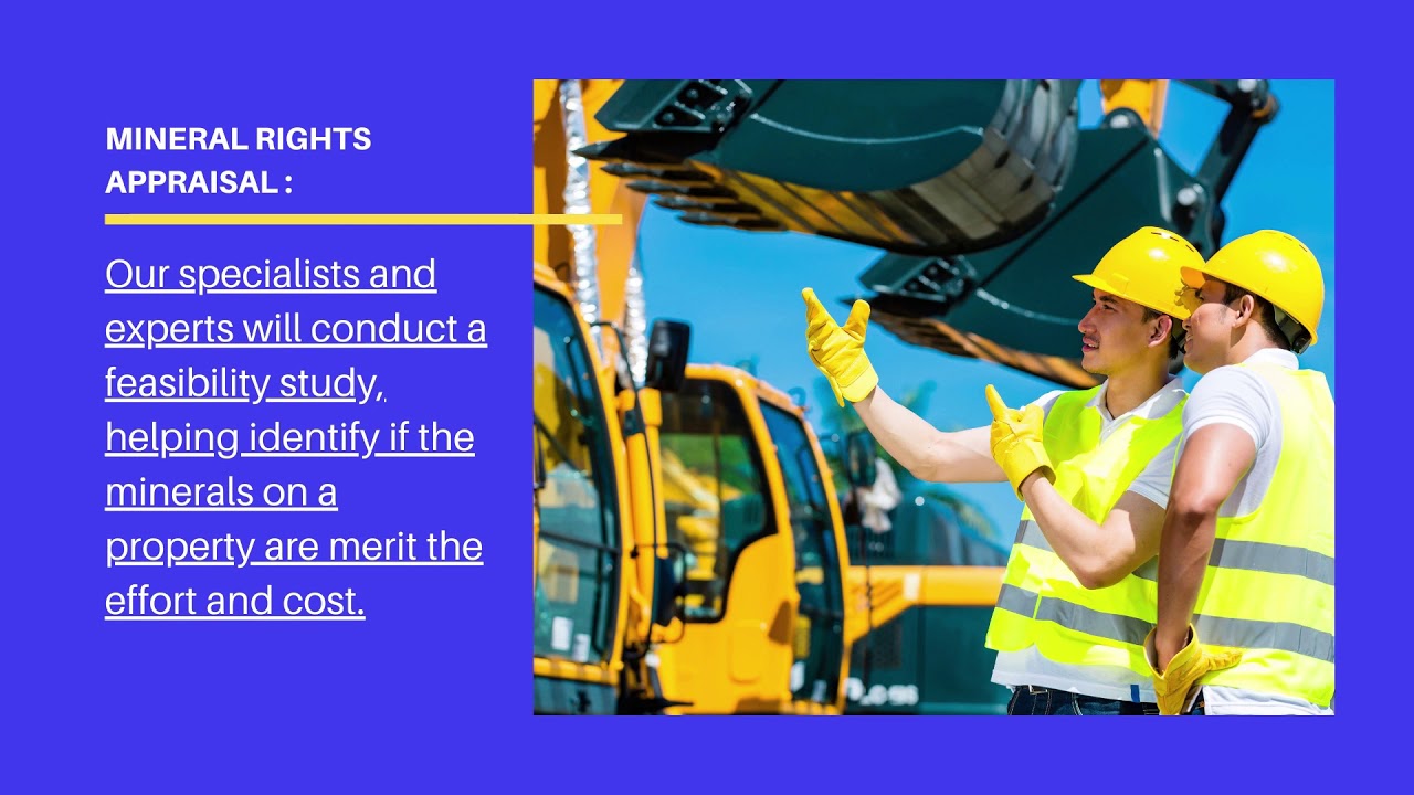 Mining Consultants | Mineral Appraisers, Mineral Valuation Specialists, Industrial Mineral Valuation