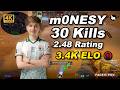 🔥m0NESY (30-7) 2.48 Rating | avg 3.4K ELO | Anubis POV | Jun 18, 2026