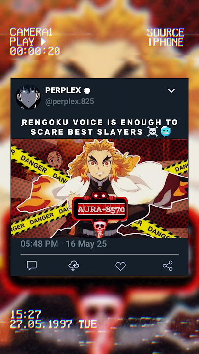 Rengoku Voice Is Enough To Scare Best Trio ☠️🥶 #anime #demonslayer #rengoku#badass