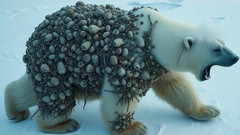 A Polar Bear injured of million barnacles 11#barnacles  @ChasingPawsofficial