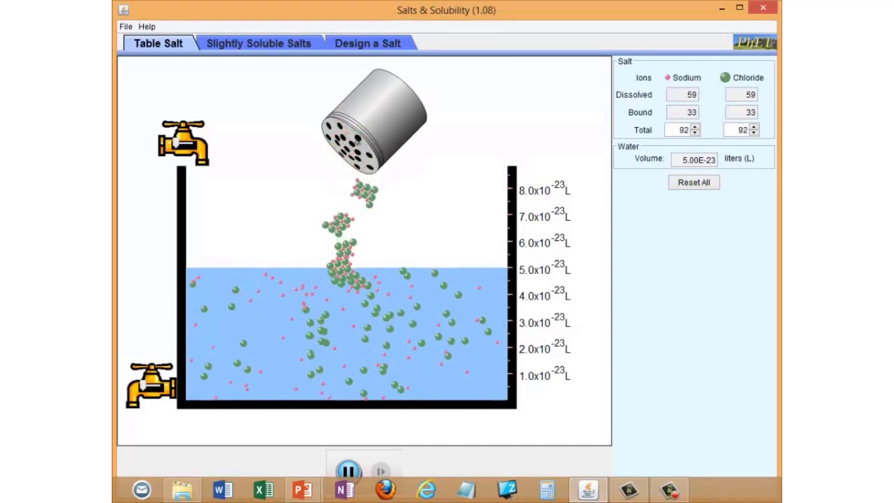 Animated dissolution equilibrium | Equilibrium | meriSTEM