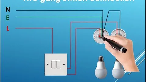 Two Gang Switch diagram-How to connect it-Electrical house wiring of 2 gang switch
