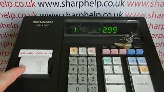 How To Correct A Mistake Made During A Sales Transaction REG MODE XE-A107 / XE-A106 / XE-A102