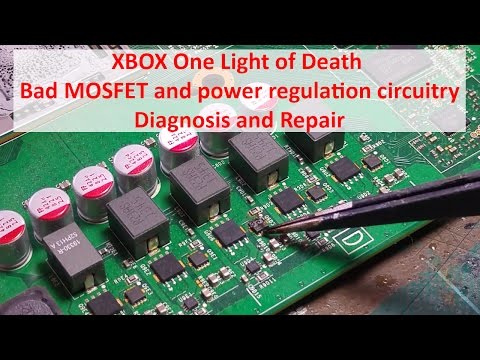 XBOX One Light of Death - Bad MOSFET and power regulation circuitry - Diagnosis and Repair