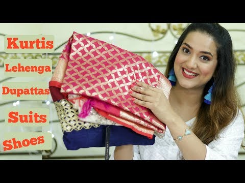 Sale Shopping Haul | Kurtis Suits Dupattas Lehenga And More | Perkymegs
