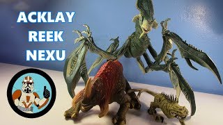 Acklay, Reek, and Nexu: Hasbro Star Wars SAGA 2002 Attack of the Clones | Jcc2224 Review