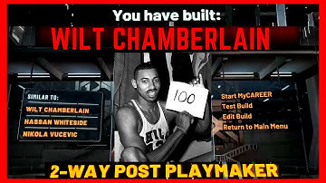 NEW WILT CHAMBERLAIN BUILD! 2 WAY POST PLAYMAKER IS THE NEW BEST POST SCORER BUILD IN THE NBA 2K20 !