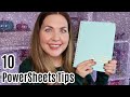 10 Powersheets Tips | Collab With Plan With Laken
