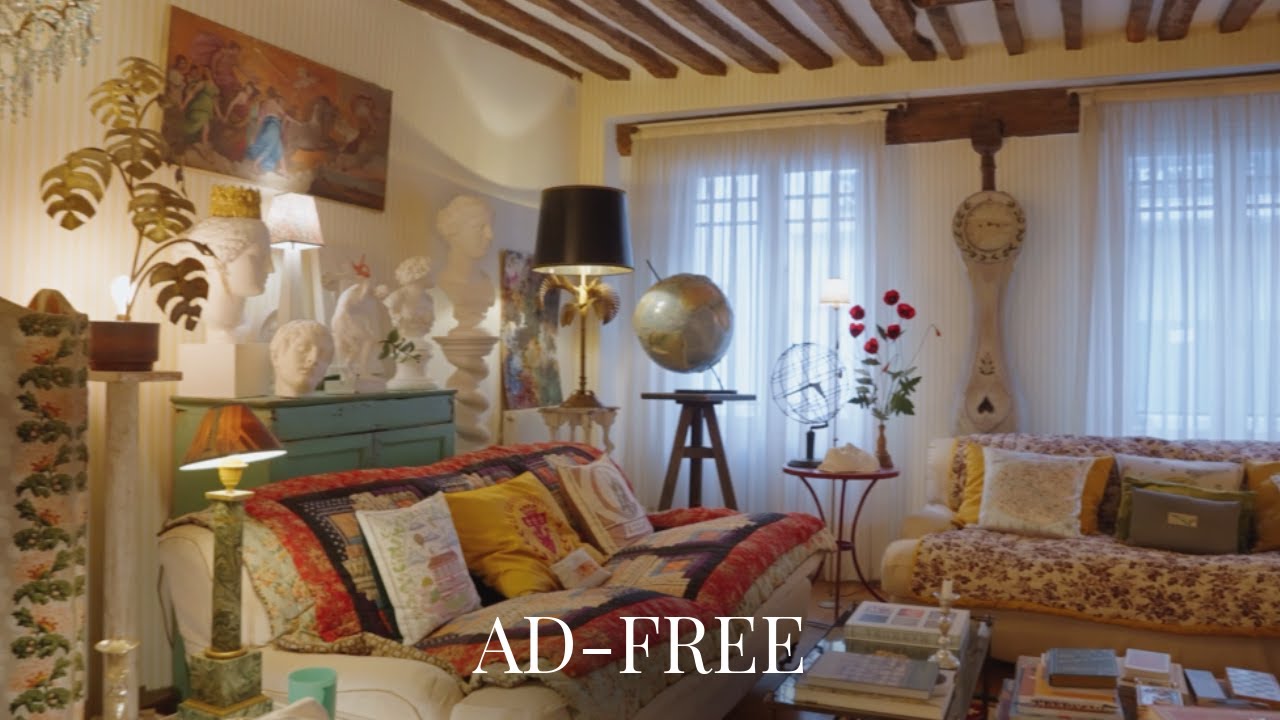 AD-FREE | A Whimsical Paris Apartment Filled with Art, Antiques