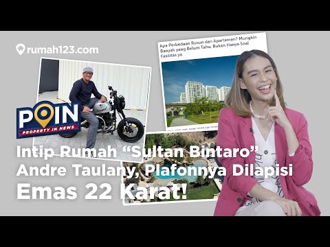 Intip Rumah “Sultan Bintaro” Andre Taulany. Plafonnya Dilapisi Emas 22 Karat! #point