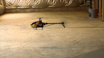 Trex 450 clone hover without training gear first flight