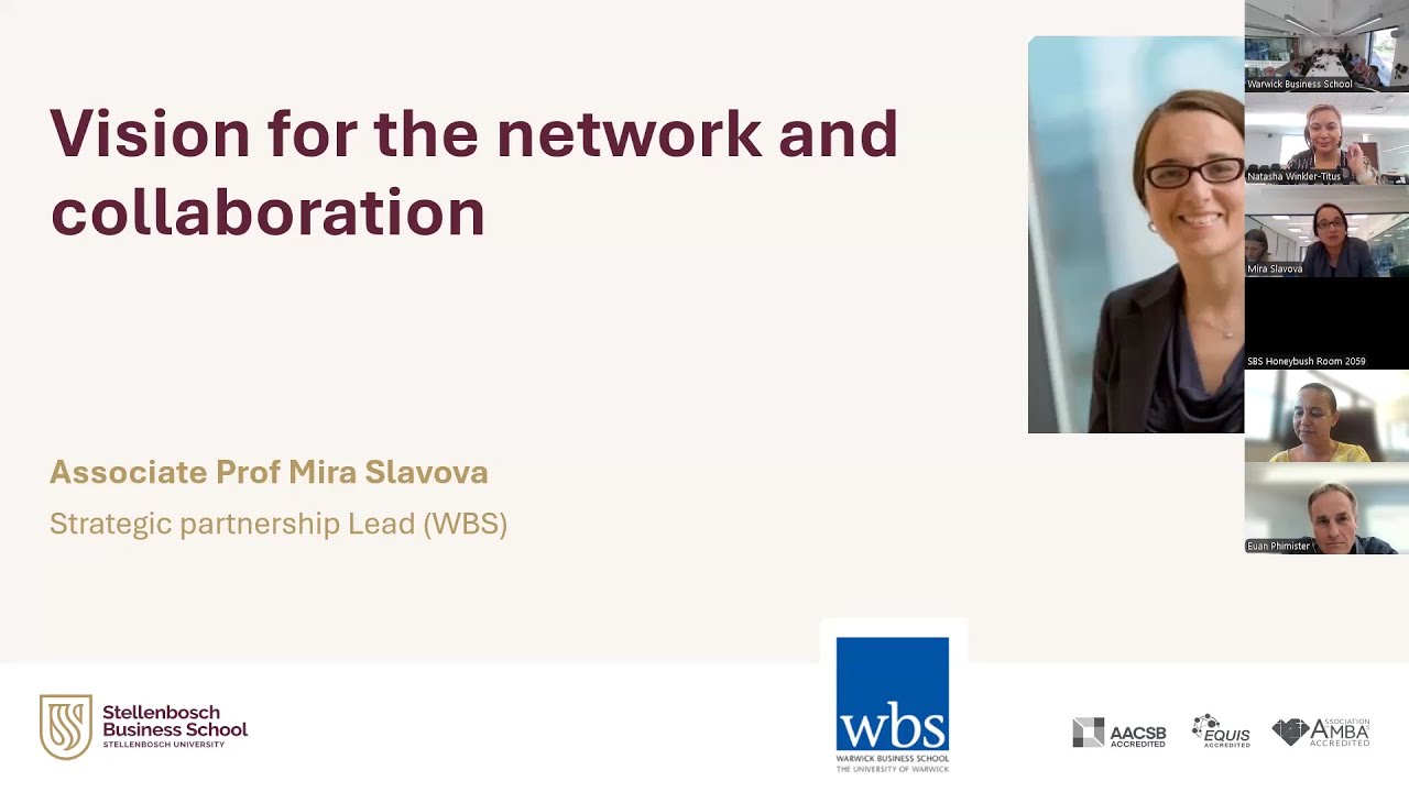 NetprosAfrica Launch- Collaboration between Stellenbosch Business School and Warwick Business School