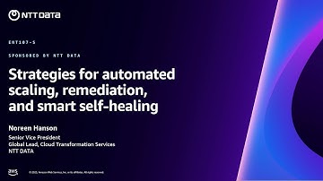 AWS re:Invent 2023 - Strategies for automated scaling, remediation, and smart self-healing (ENT107)