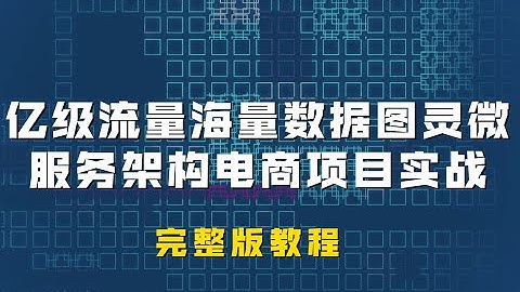 亿级流量海量数据图灵微服务架构电商项目实战图灵学院官方