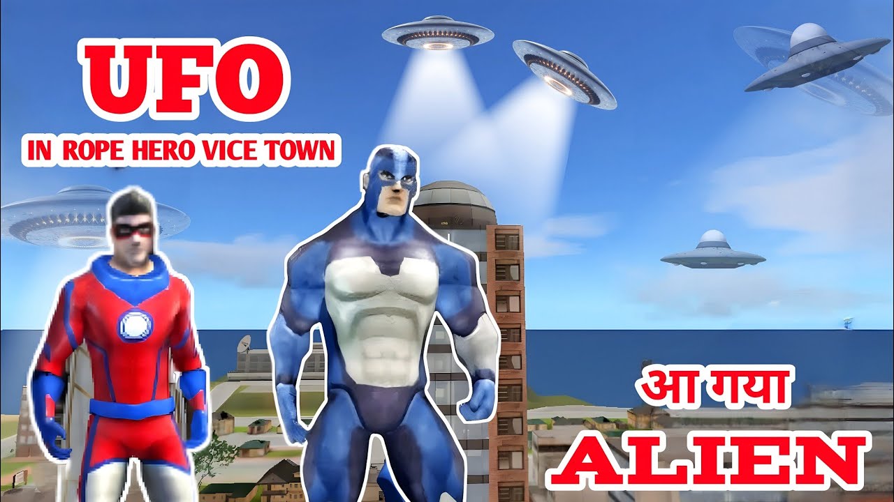 Alien 👽 in Rope hero vice town // Alien 🆚 rope hero // #rope_hero // # ...