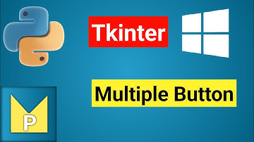 Create Multiple Buttons inside Window Application | Tkinter Module | Python Magix