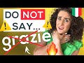 Do not say grazie say thank you properly in italian  free pdf 