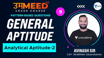 General Aptitude | L:9 | Analytical Aptitude - 2 | GATE 2021 Ummeed Crash Course