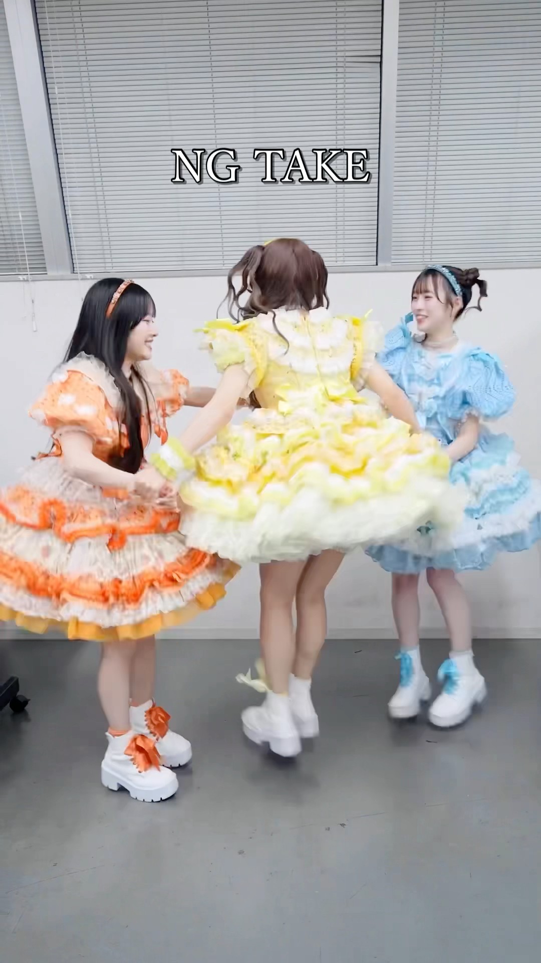 🩵🧡💛 #川本笑瑠 #梅田みゆ #古澤里紗 #CUTIESTREET #きゅーすと