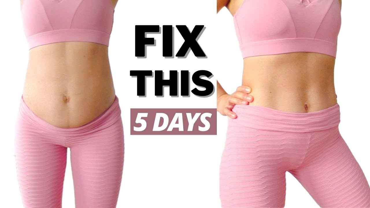 REDUCE BLOATED BELLY IN 5 DAYS, lose stomach fat, get smaller waist, burn  stress belly, no jumping 