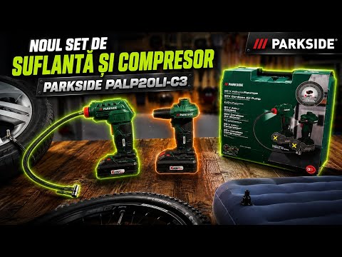 Комплект акумуляторна повітродувка та компресор PARKSIDE PALP 20-Li C3 + PAK 20-Li C3 без АКБ (20 В, 7 бар, 70 м³/год, Німеччина), видео 2