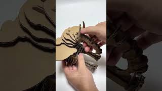 Corrugated Cardboard 3D Elephant Paper Art Figure  #cardboard  #3Dpuzzle  #elephant  #handmade