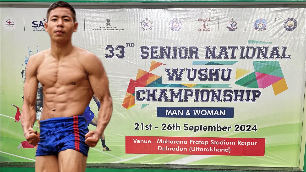 33* SENIOR NATIONAL WUSHU CHAMPIONSHIP Dehradun 56 Kg 🔴 ROSHAN SINGH (DELHI) V/S 🔵 KAIKU (ARMY)