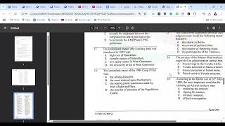 GCE Advanced Level History Paper 1, 2017. Revisions. Questions and Answers. 1 - 30 .Past Questions.